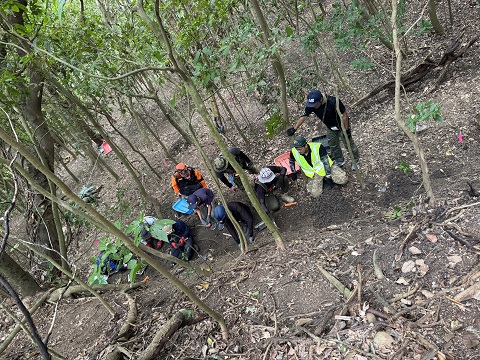 ４月沖縄 遺骨収容 2日目