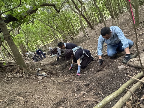 ４月沖縄 遺骨収容 2日目